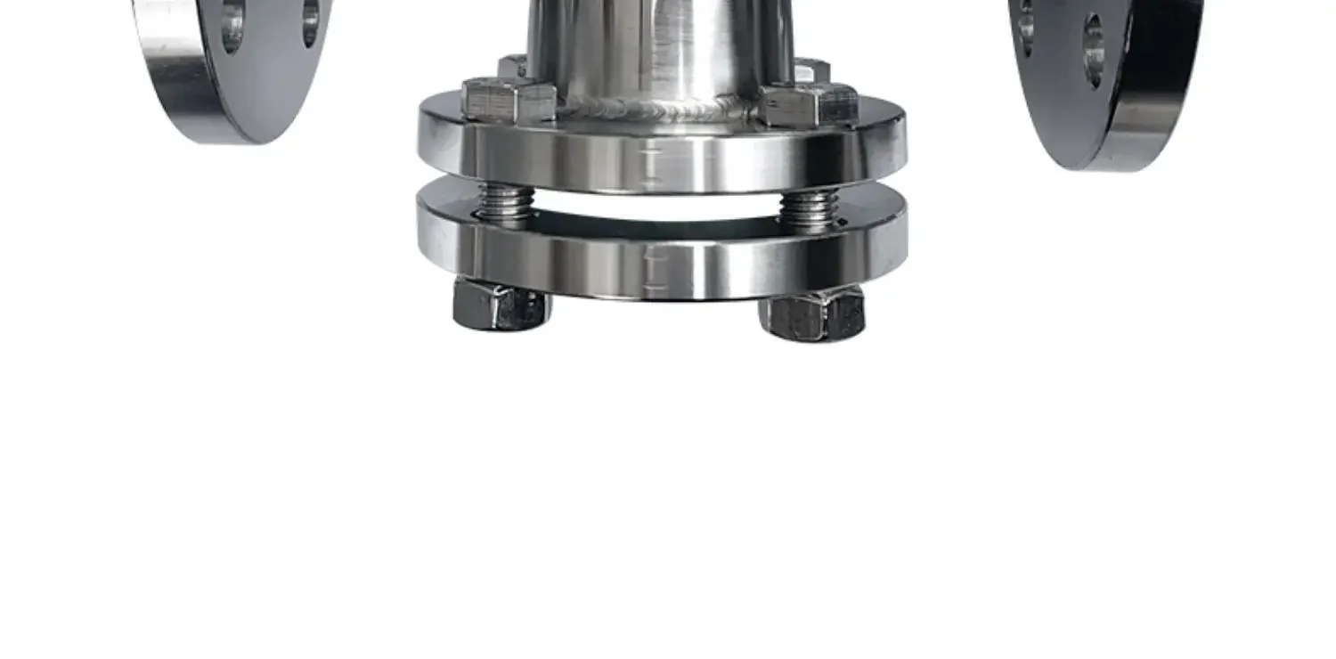 Flangia saldata attraverso lo specchio Specchio per tubi in acciaio inossidabile 304/316L Specchio per mirino in vetro a doppia faccia