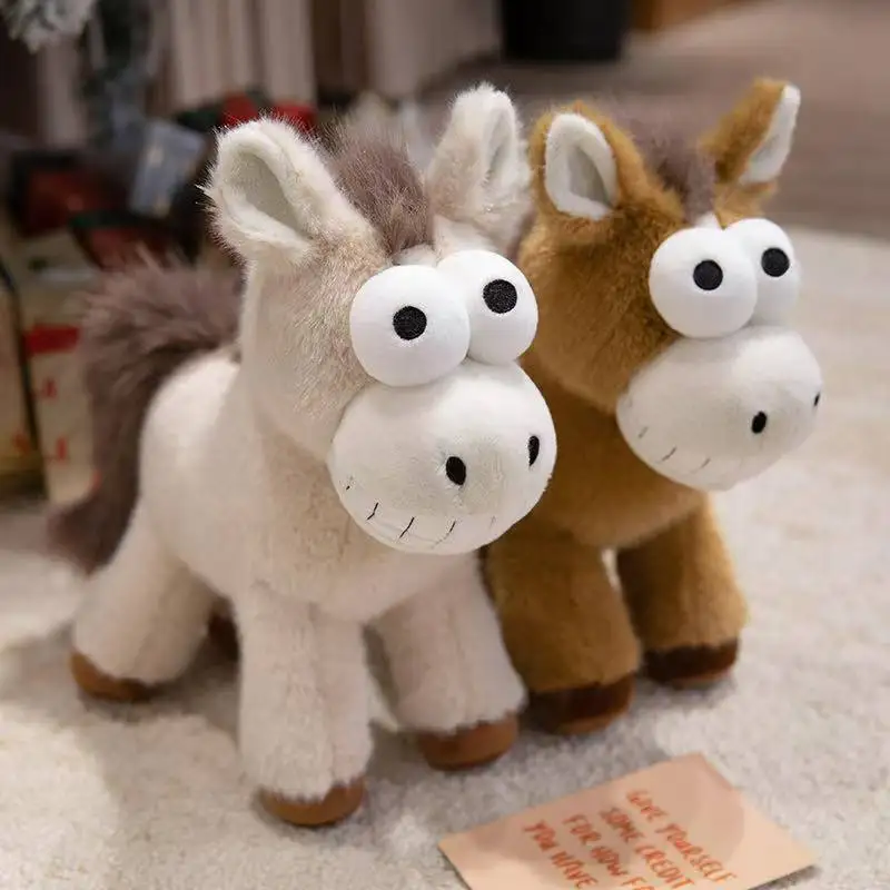 최신 귀여운 작은 말 모양의 장난감 쿠션 카와이 봉제 인형 만화 애니메이션 어린이 크리스마스 선물