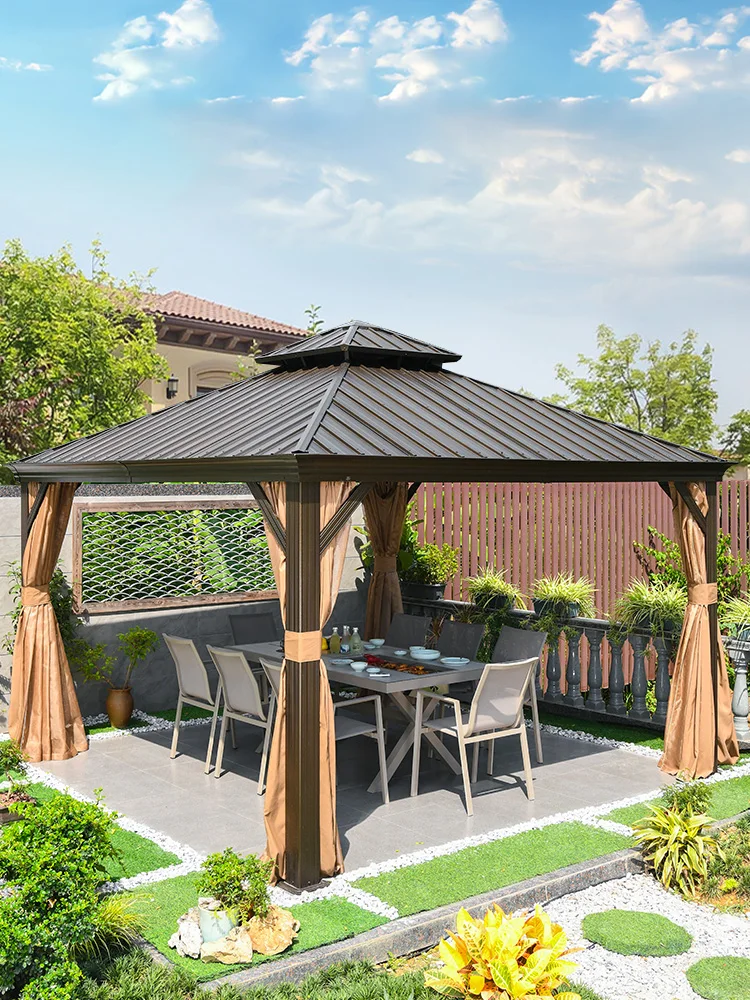 Outdoor gazebo villa courtyard terrace leisure sunshade canopy