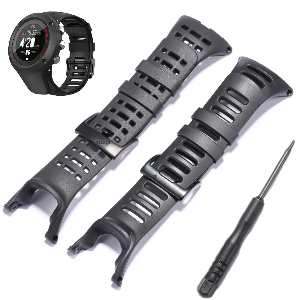 Silicone Rubber Strap Suitable for Suunto Ambit 1/2/2S/2R/3Sport/3Run/3PEAK Waterproof Watchband Correa Men Bracelet Accessories