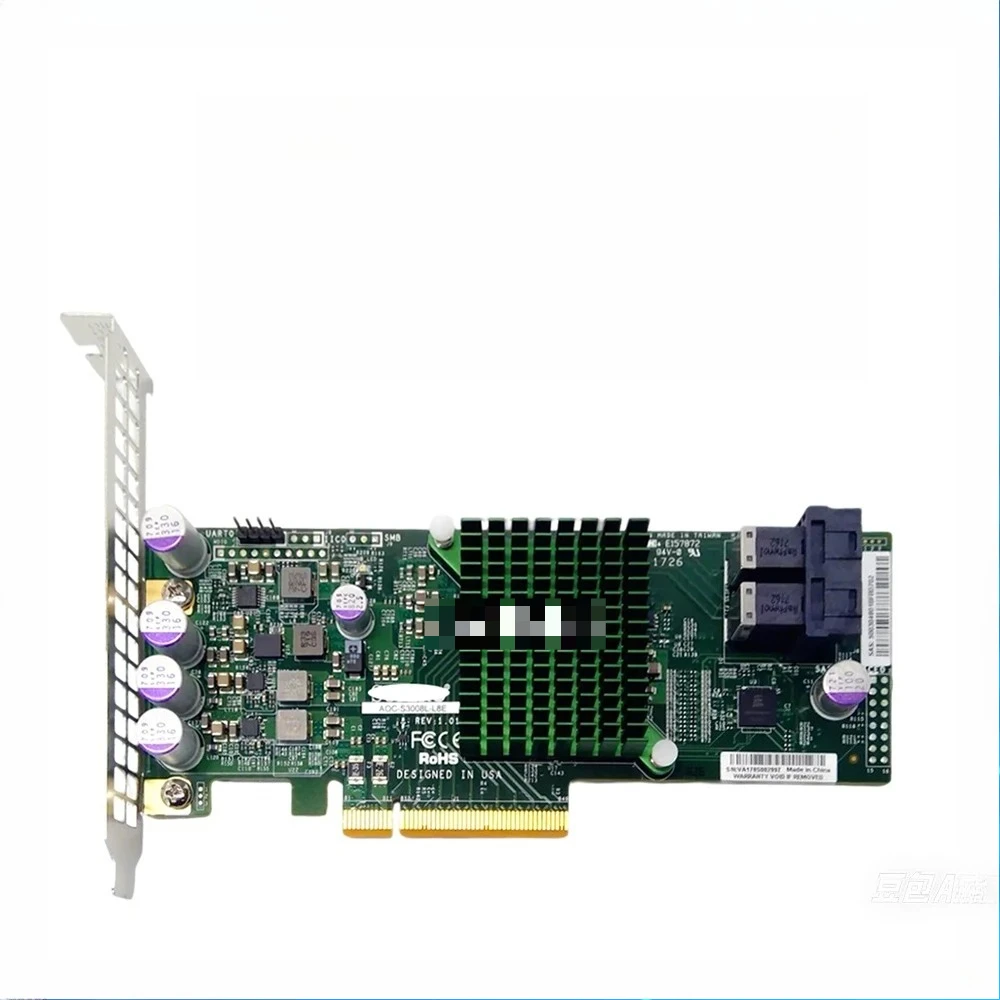 

Оригинальный AOC-S3008L-L8E IR/IT Mode SAS3 12 Гбит/с 8-портовый внутренний PCI-e 3.0 HBA-контроллер Array Card