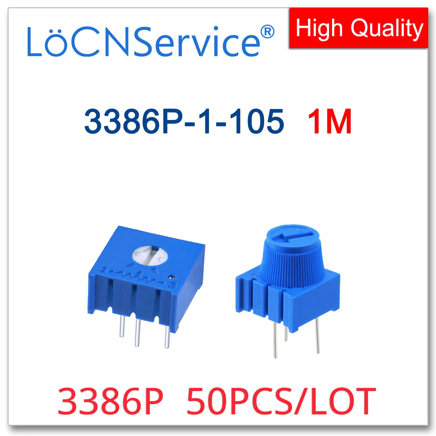 LoCNService 3386P 50 قطعة 1 متر 105 غطاء مقبض الجهد التشذيب صنع في الصين جودة عالية 3386P-1-105