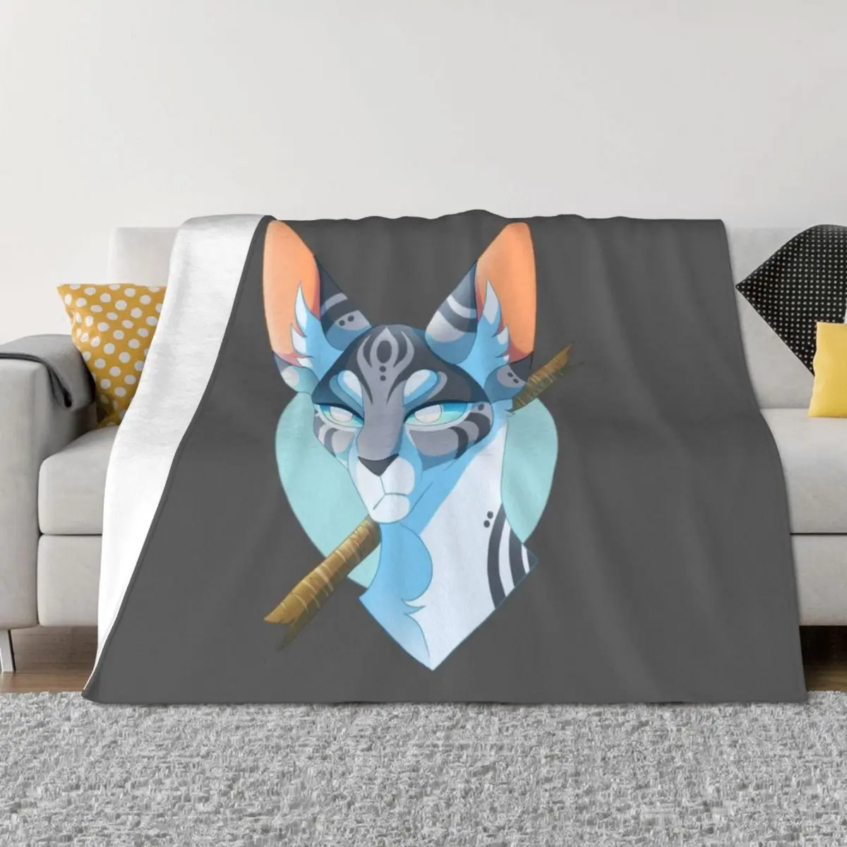 

Jayfeather and Stick Throw Blanket Picnic heavy to sleep Hair Hairy Blankets