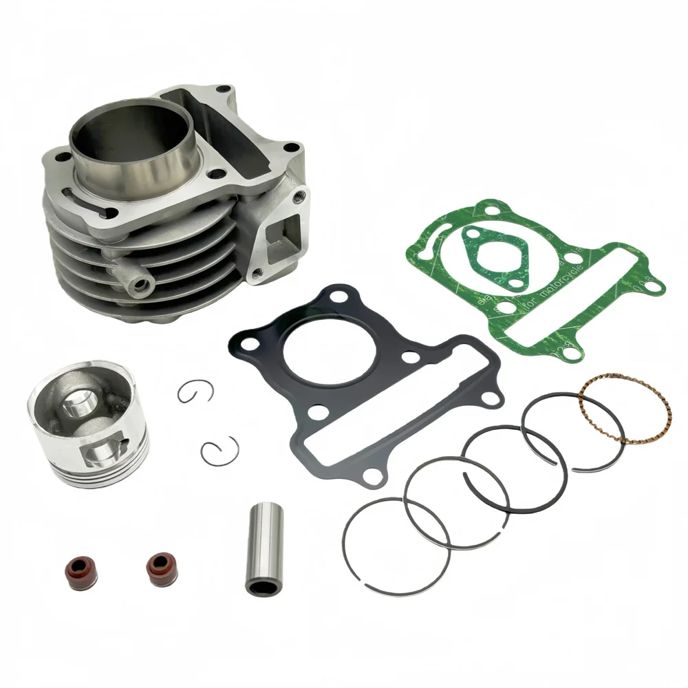 

50mm Bore Cylinder with Gaskets and Piston for GY6 50 60 80cc to 100cc 4 Stroke Engine 139QMA 139QMB Scooter Moped Go Kart ATV