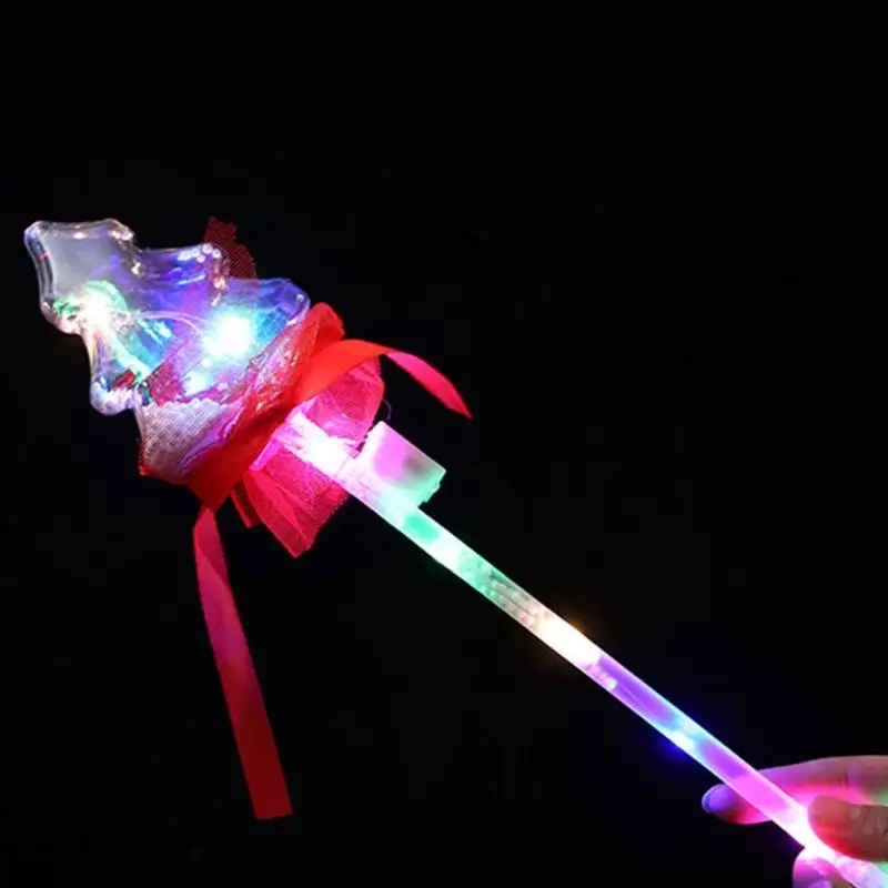 J0MF 10PCS Flashing Wand LED Wand Kids Christmas Party Props Concert Cheering Props