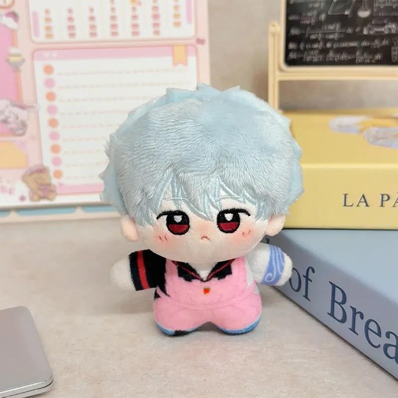 Nuevo llavero de peluche Sakata Gintoki, bonito llavero de muñeco de peluche gintama, decoración para mochila, regalo de cumpleaños y Navidad para niños