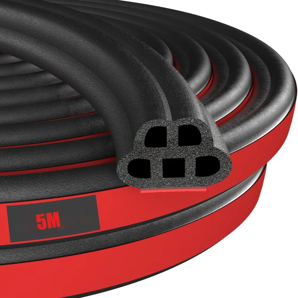 3-Layer Car Weather Stripping Soundproofing Dustproof Hood Sealing Strip Windproof Heat Insulation Trunk Seal Automobiles