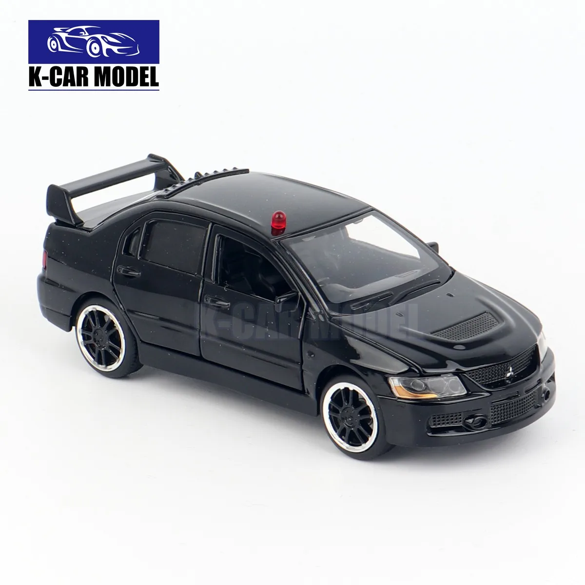 JKM 1/32 Lancer Evo IX 9 Alloy Car Model Diecast Metal Toy Vehicles Car Model Simulation Sound Light Collection Kids Gift