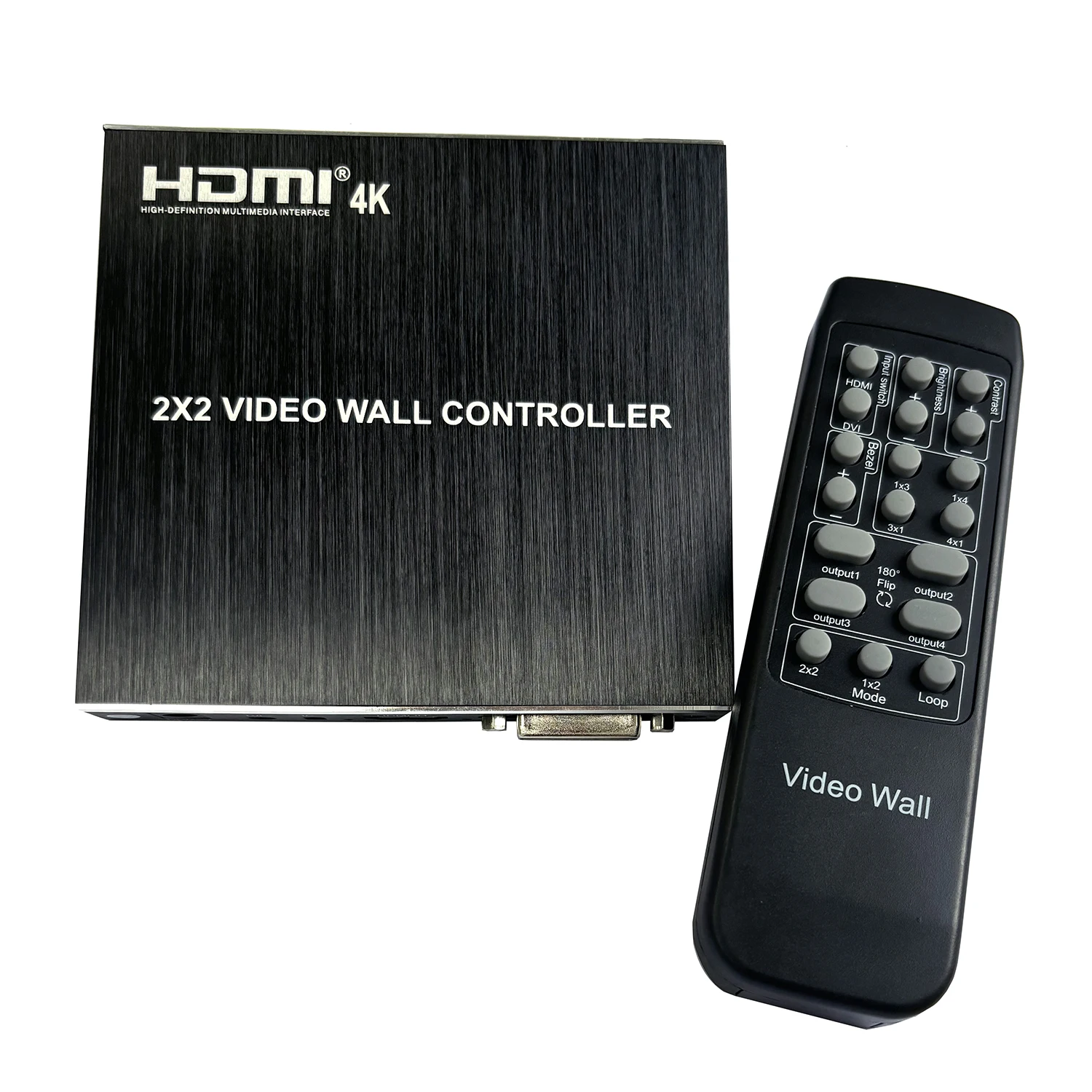 4k 2x2 Video Wall Controller 1x2 1x3 1x4 2x1 3x1 4x1 DVI HDMI Video Wall Splicer 2 3 4 TV Splicing Box Multi Screen Processor