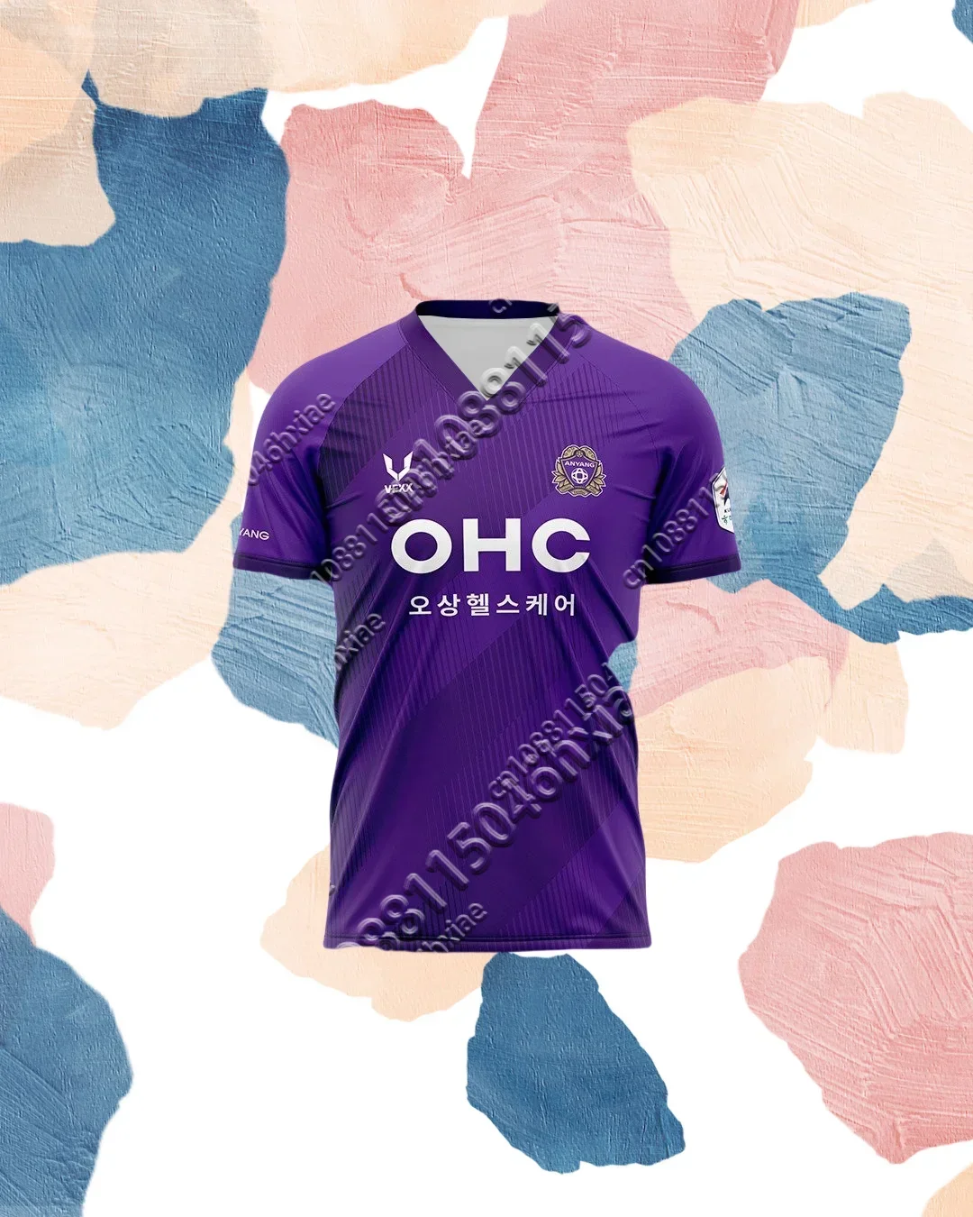 

Корейский футбольный трикотаж 2025 года, хит продаж, домашний трикотаж FC Anyang для взрослых и детей, модная быстросохнущая дышащая спортивная одежда