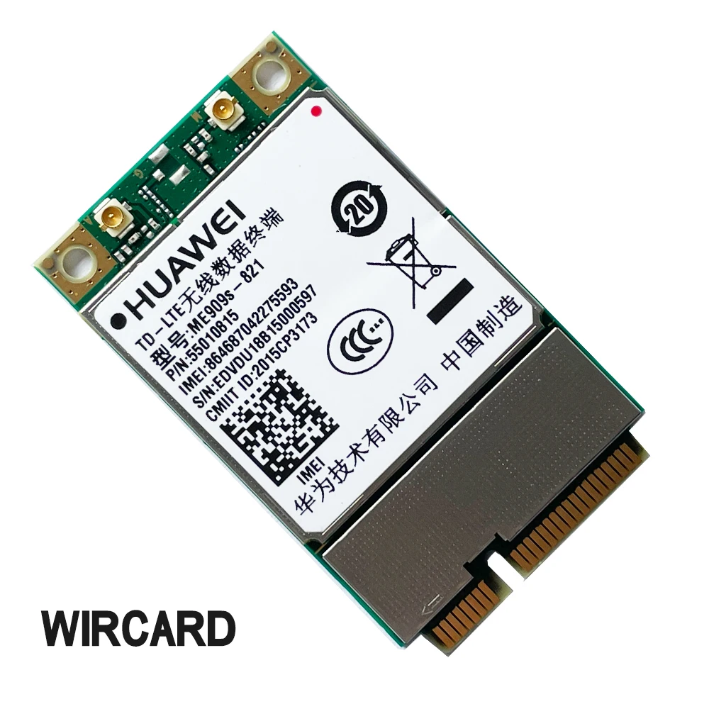 ME909s-821 modul 4G LTE FDD-LTE TDD-LTE Mini PCI-E Cat4 kartu 4G untuk B1 B3 B5 B8 B38 B39 B40 B41 untuk Laptop