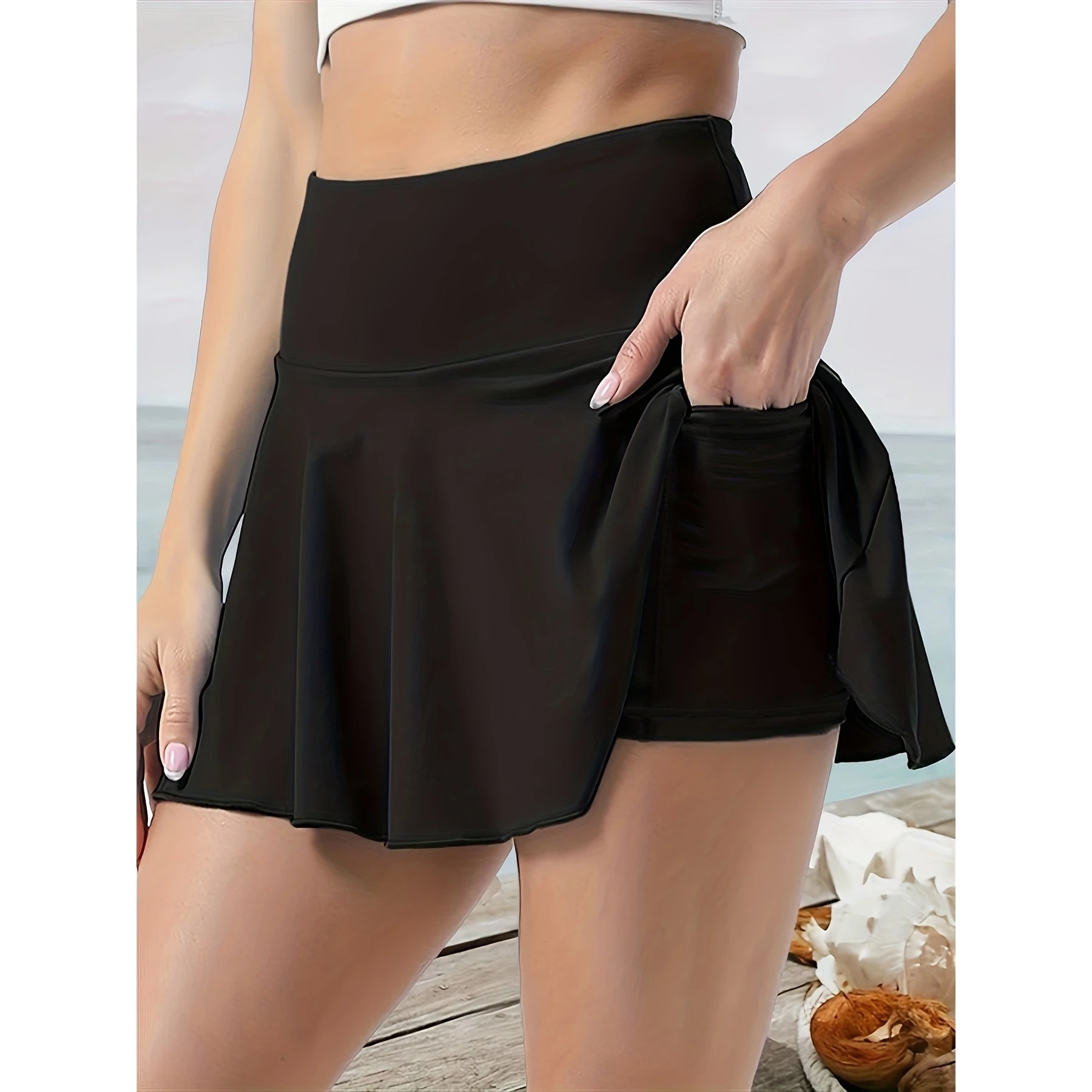 Casual Outdoor Sports Comfortable Half-length Pleated Skirt Women's Style 2026 Cross-border Fashionable Versatile  Skirt