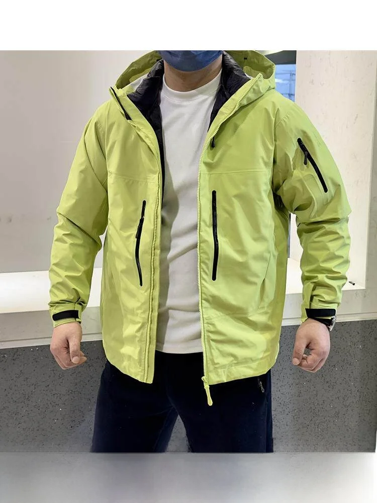 

Alfa Climbing Series Men's down Jaet Windproof Water-Resistant Tee-In-One Fully Sed Goose down Coat Youth Faion