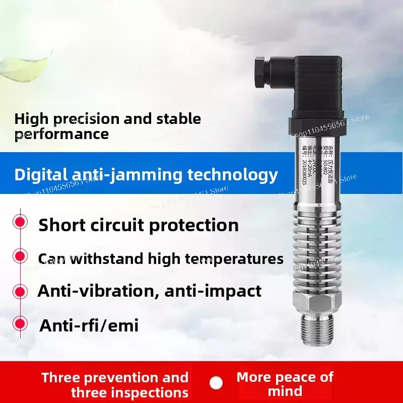 

Высокотемпературный датчик давления 10 бар, 0-10 В для парового пара, нержавеющая сталь 304, 24 В постоянного тока