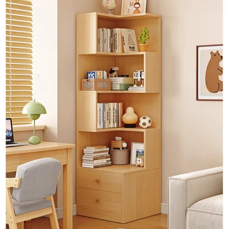 

Bookshelf Interior furniture Veranda storage shelf children's bookcase wooden Corner shelf furniture for home Cabinet storage