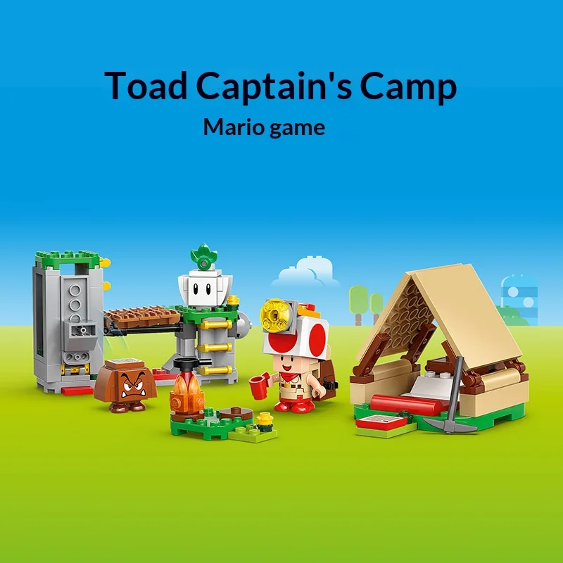 

LEGO Captain Chinobio's Camp toy model assembly is suitable for children aged 3 and above as holiday gifts