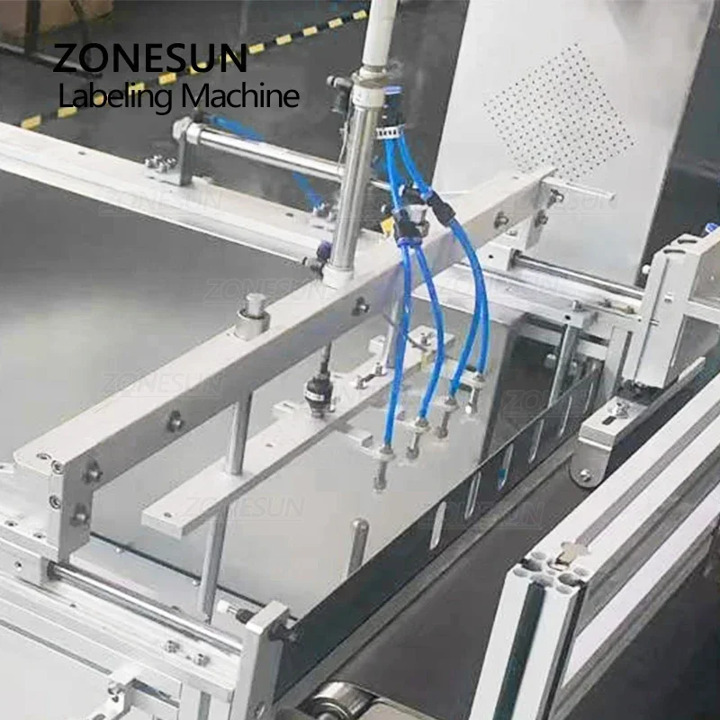ZONESUN Etichettatrice a ventosa ZS-TBXP1 Produzione automatica di brochure per sacchetti di plastica con pellicola trasparente piatta
