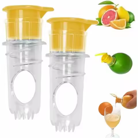 Plastic Manual Citrus Juicer, Mini Lemon Juicer Orange Squeezer Easy Juice Extractor Freshness Preserving Kitchen Sttuff