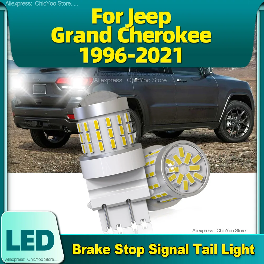 

2Pcs Car LED Lamp T25 3157 Brake Stop Signal Tail Lights 12V For Jeep Grand Cherokee 1996 1997 1998 1999 2000 2001 2002 03-2021
