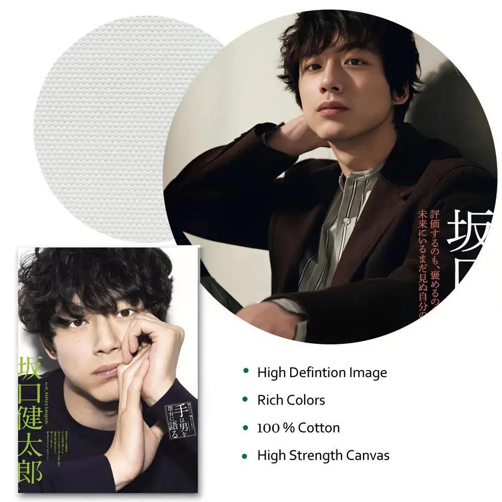 النموذج الياباني K-Kentaro SakaguchiS اللوحة الخط قماش المشارك: تجعد الحرة مقاوم للماء دائم جميع الفضاء جدار ديكور