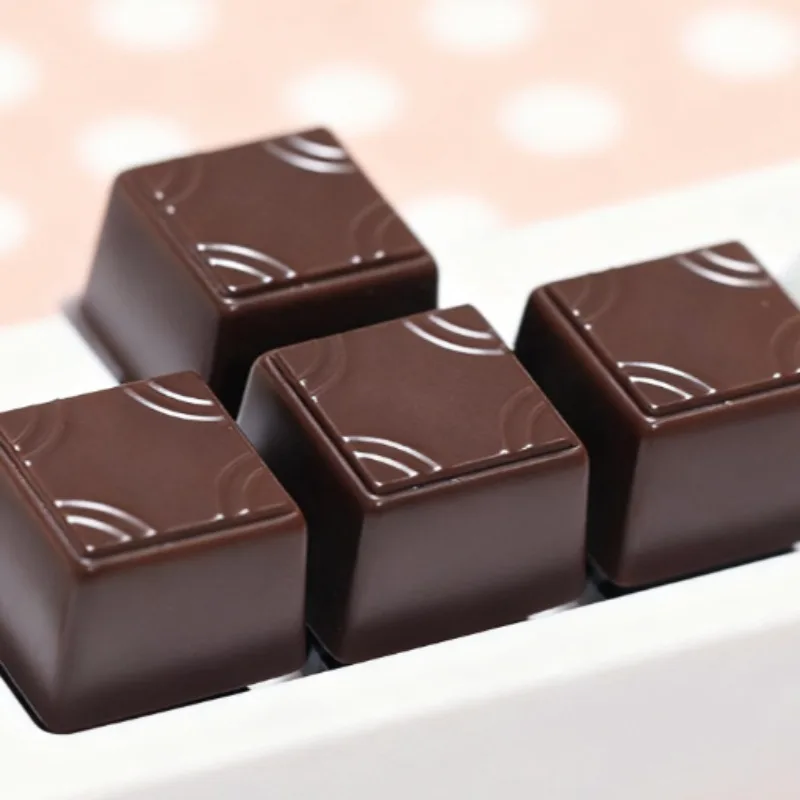 

Колпачок для клавиш с шоколадно-кофе, милый мультяшный индивидуальный колпачок из смолы с трекболом, цельный (оригинальный вкус, шоколадный дизайн), подарочный класс