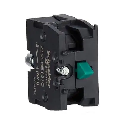 

ZB2BE101C ZB2BE101 Contact block, Harmony XAC, single contact, spring return, 1 speed, front mounting, screw clamp terminal, 1NO