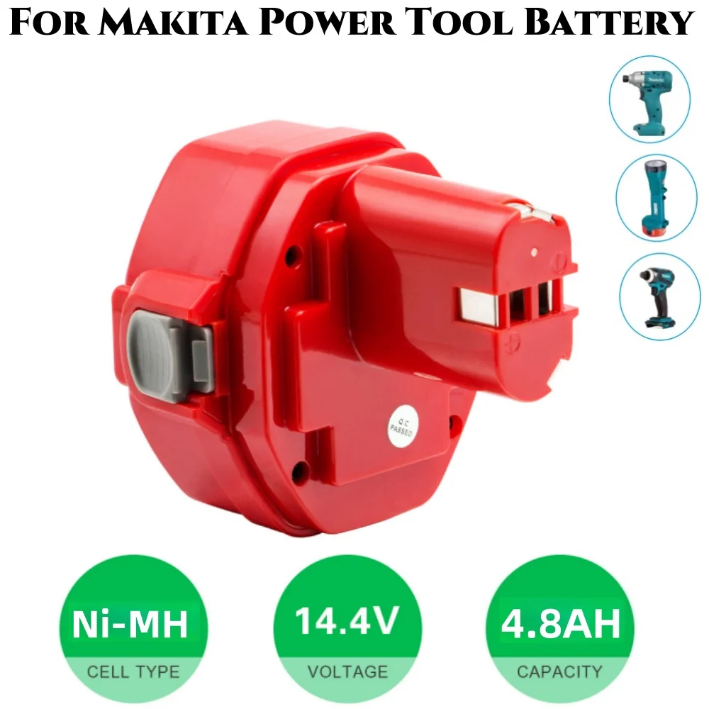 4.8Ah لماكيتا PA14 1420 14.4 فولت ni-mh استبدال بطارية قابلة للشحن 1434 1422 1433 1435F ملحقات أدوات الطاقة #1