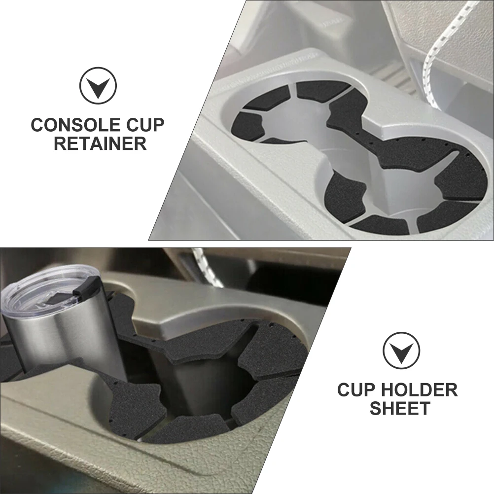 

Console Retainer Sheet Durable Eva Front Console Cup Holder Fixing Insert Stable Car Drink Holder Retention Sheet For Tea Cup