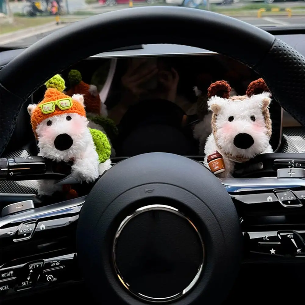 Car Gear Shift Decoration Accessories Cute Dolls With Turn Signal Windshield Wiper Rearview Mirror Auto Ornament Children\'s Toy