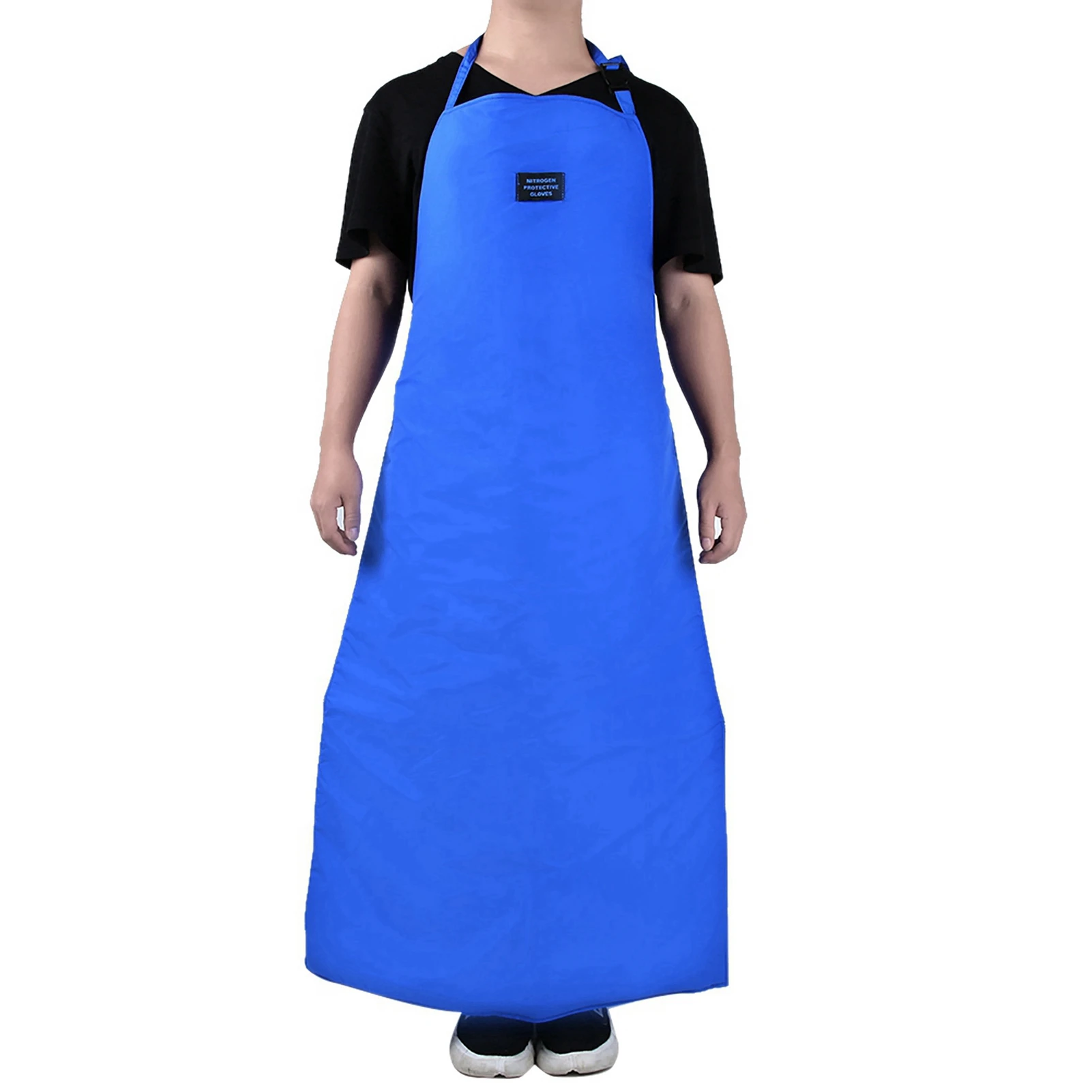 High Safety Cold Resistant CryO Apron Cryogenic Ultra Low Temperature Anti Frostbite Apron Nitrogen Protective Blue Lightweight