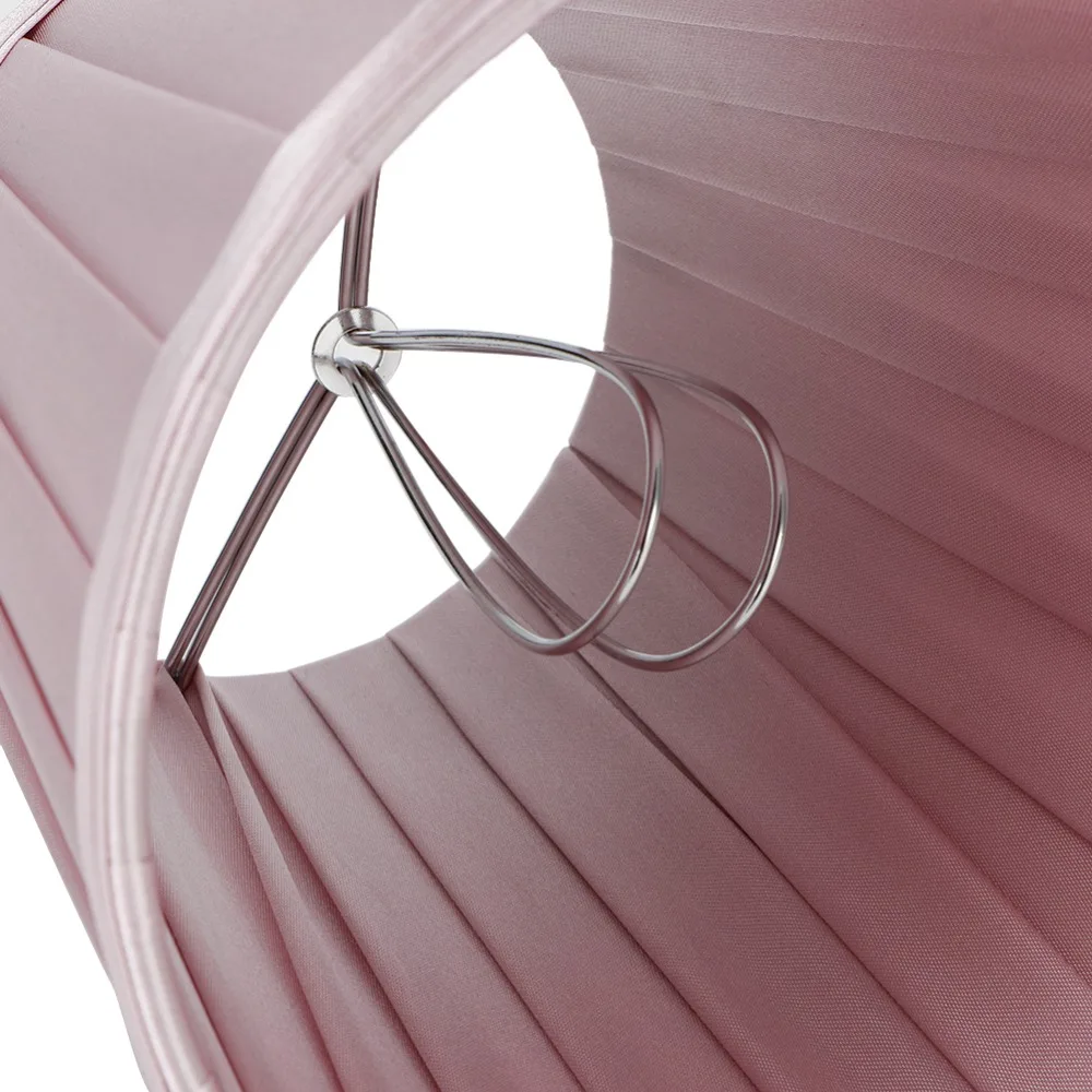 

6PCS Pink Purple Lampshade Replacement Clip On Design Lightweight Light Cover Shade Fabric Small Lamp Shades for E14 Bulb