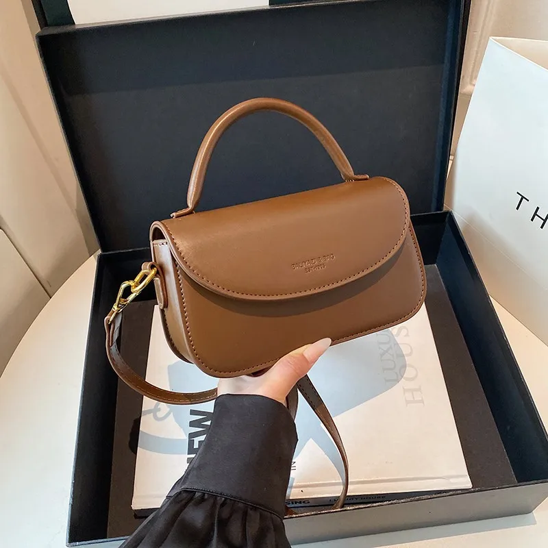 

Осенняя однотонная квадратная сумка, роскошный кошелек на плечо для женщин, шикарная сумка через плечо, минималистичная сумка «день-ночь», модная сумка на слинге ​