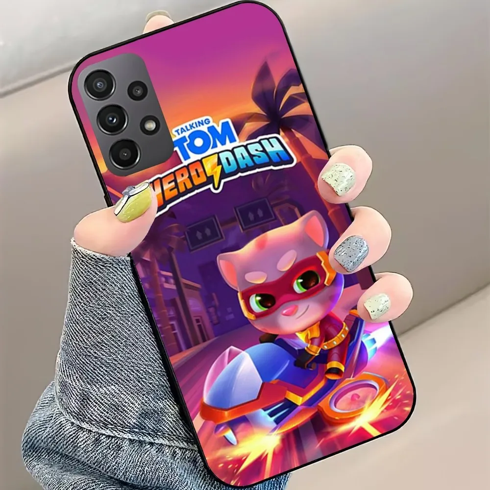 Talking Tom Hero Dash Game Phone Case For Samsung Galaxy S22 S23 S24 S30 Note 20 10 Plus Lite FE ULTRA Shell