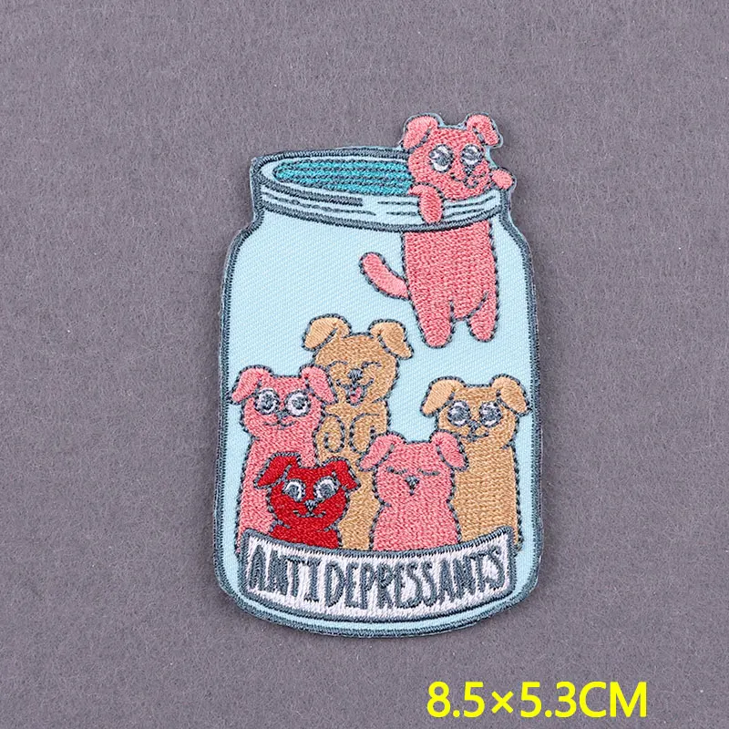 Embroidery Patch Cute Animal Capybara Iron on Patches For Clothing DIY Cartoon Badge Clothing Thermoadhesive Patches On Backpack
