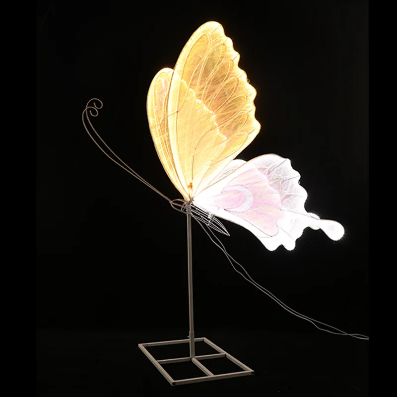 

Wedding LED Flower Butterfly Road Guide Lamp Wedding Hall Wedding Stage Venue Decoration Props Decorative Lights