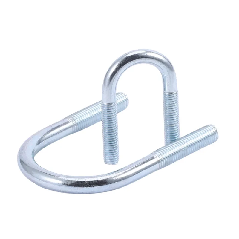 1/2/3Pcs M6 M8 Fixing Bolt Clamps Pipe Clamps Square Clamps Carbon Steel-Zinc Plated U-clamps U-bolts Screw Length 136mm~250mm