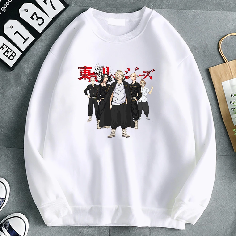 

Hoodie Cartoon Tokyo Revengers Characters Manga Men's Hoodies Street Fashion Men Sweatshirts Long Sleeve Korean Brand Pullover