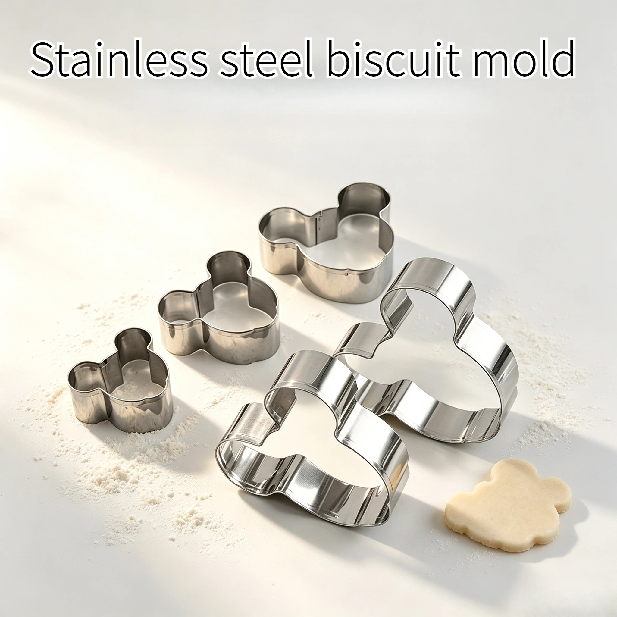 Stainless steel baking cookie mold DIY cute Mickey Mouse cookie mold