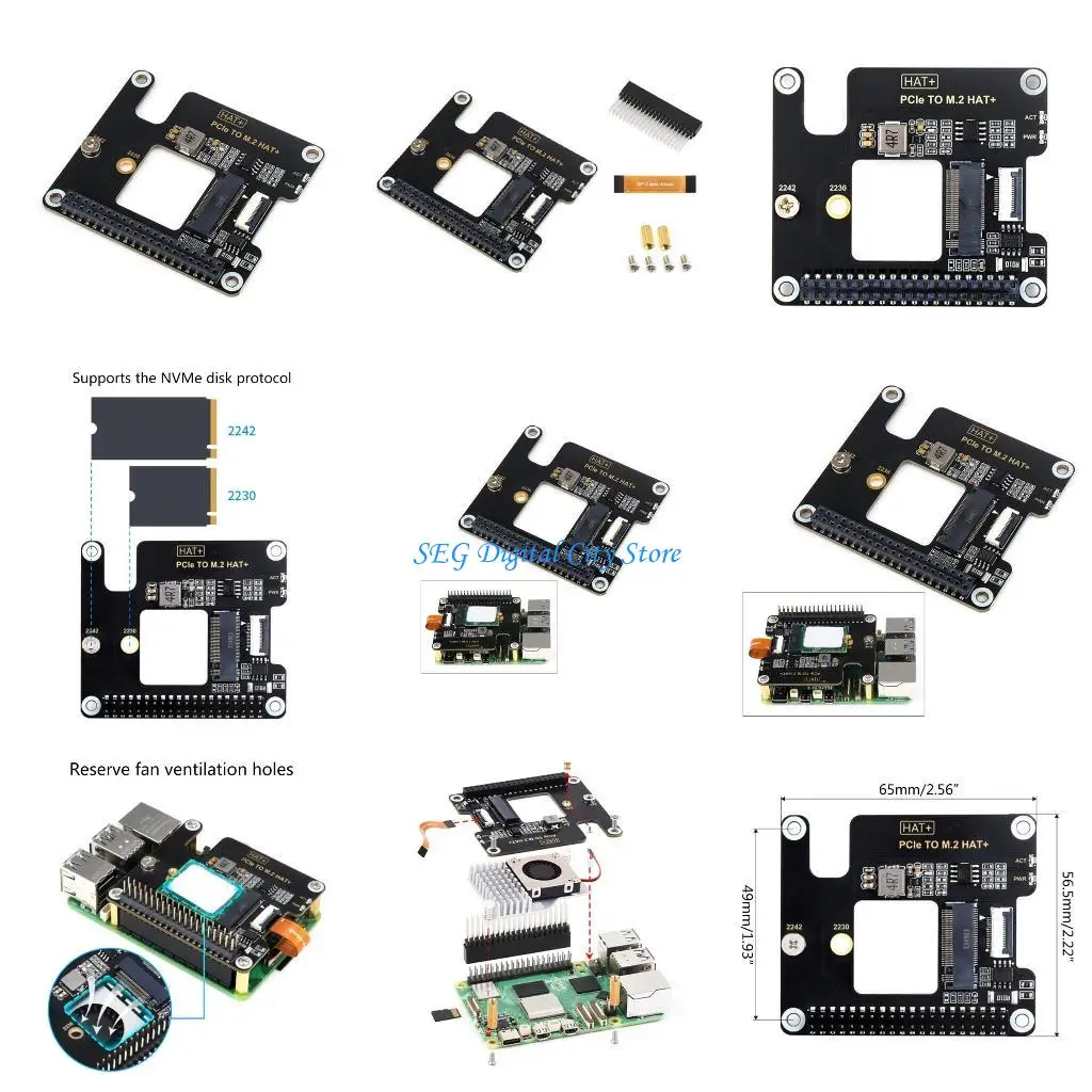 

U75B PCIe to M.2 NVME SSD Adapters Board for 5