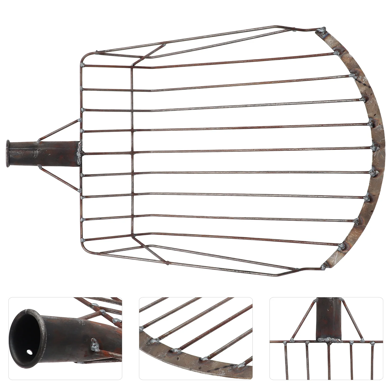 

Multi-Use Half Round Corn Fork Iron Shovel Head Durable Practical Garden Shovel Soil Digging Tool for Farm Work