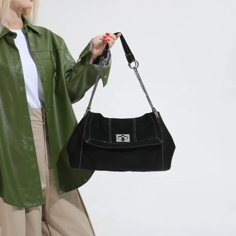 حقيبة كتف أنيقة مثالية للعمل والتنقل والسفر، تصميم أنيق من جلد البولي يوريثان عالي الجودة وسهل الحمل