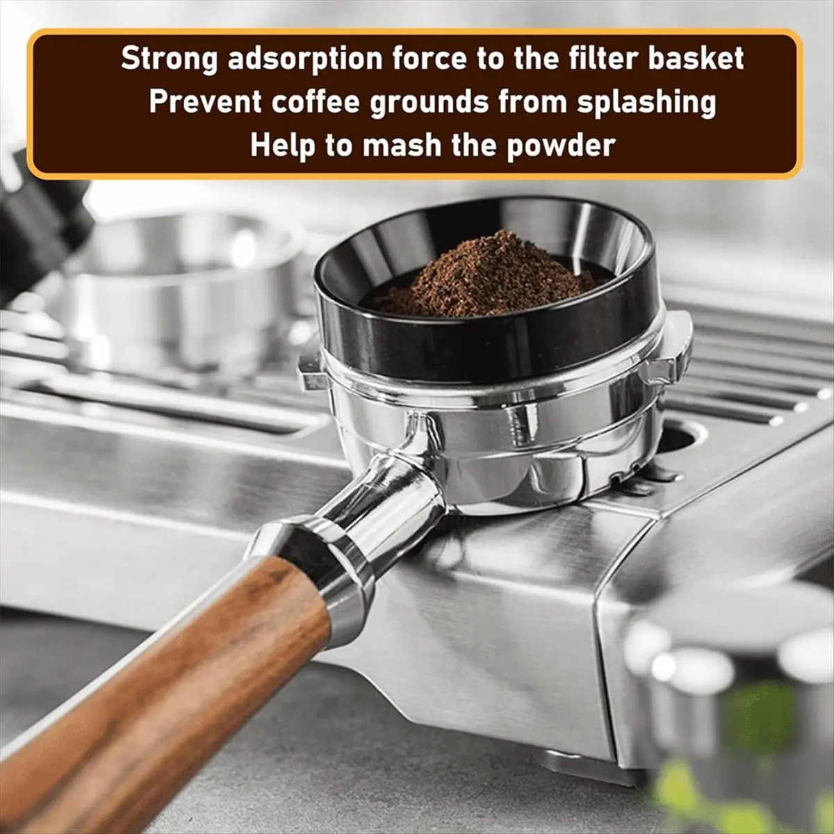 58mm WDT Tools Puck Screen Espresso Dosing Funnel Stainless Steel Needles Coffee Stirrer Distribution Tool-ROWI