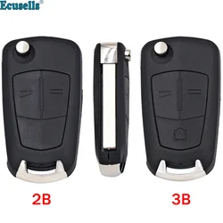 2/3 Button Blank Remote Key Shell for Opel Astra H Zafira B Vectra C Signum HU100 Uncut