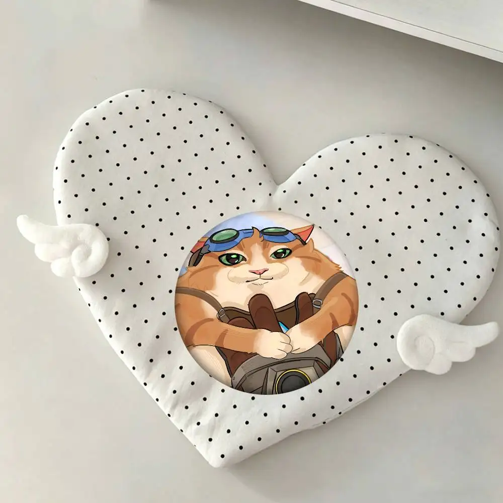 Overwatch J-Jetpack Katze Rundes Abzeichen Kreative Brosche Kleidung Rucksack Zubehör Anstecknadel – Detail 4