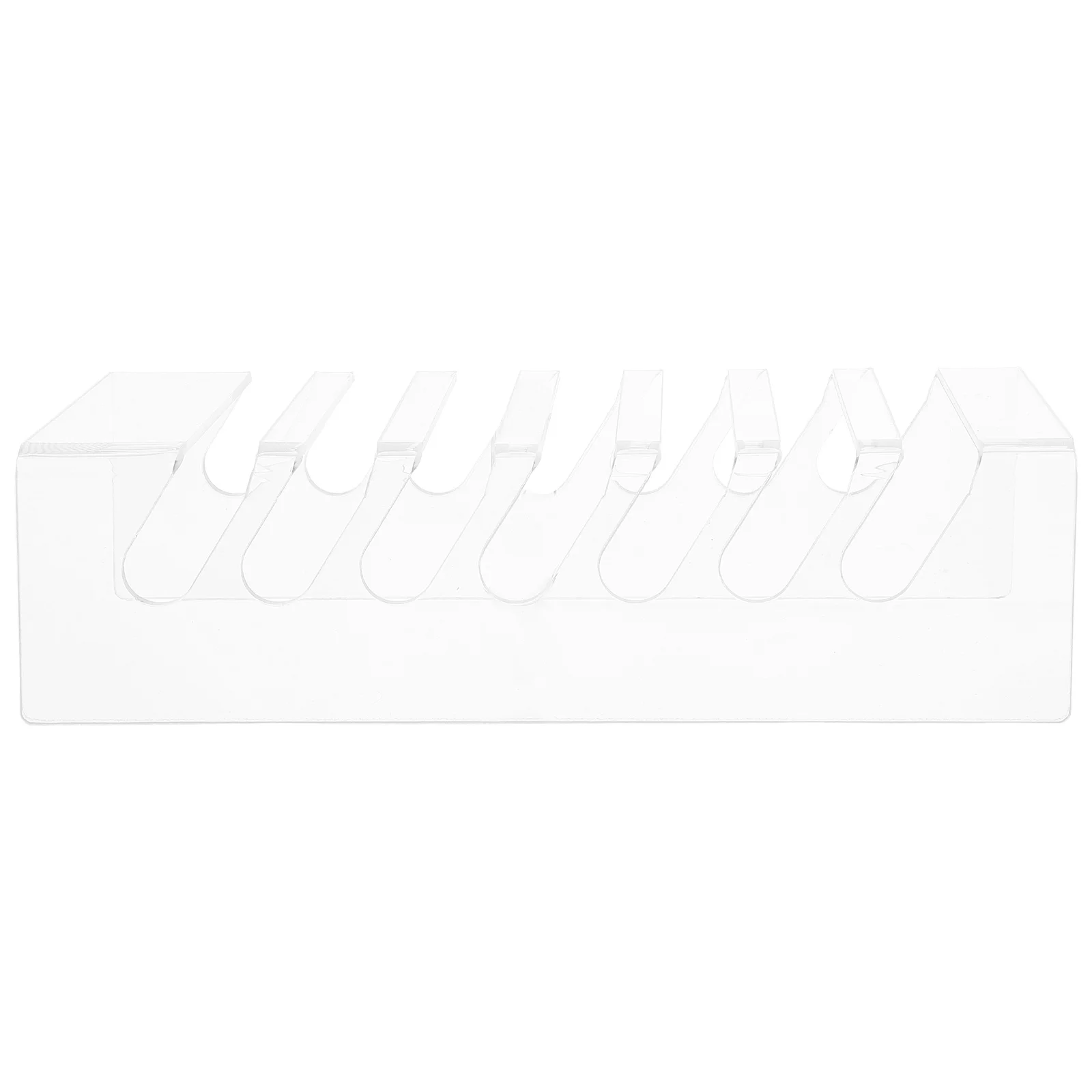 

7 Grids Phone Storage Box Clear Acrylic Desktop Organizer For Mobile Tablet Classroom Office Desk Holder Stand Display Rack