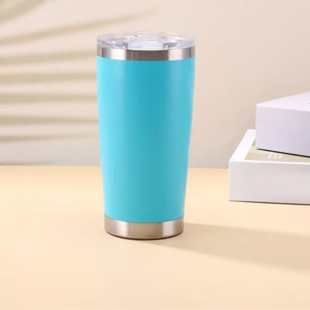 

Stainless Steel Water Bottle Double Wall Vacuum Insulated Cup 20oz Large Capacity Leak-Proof Coffee Cup for Home School Outdoor