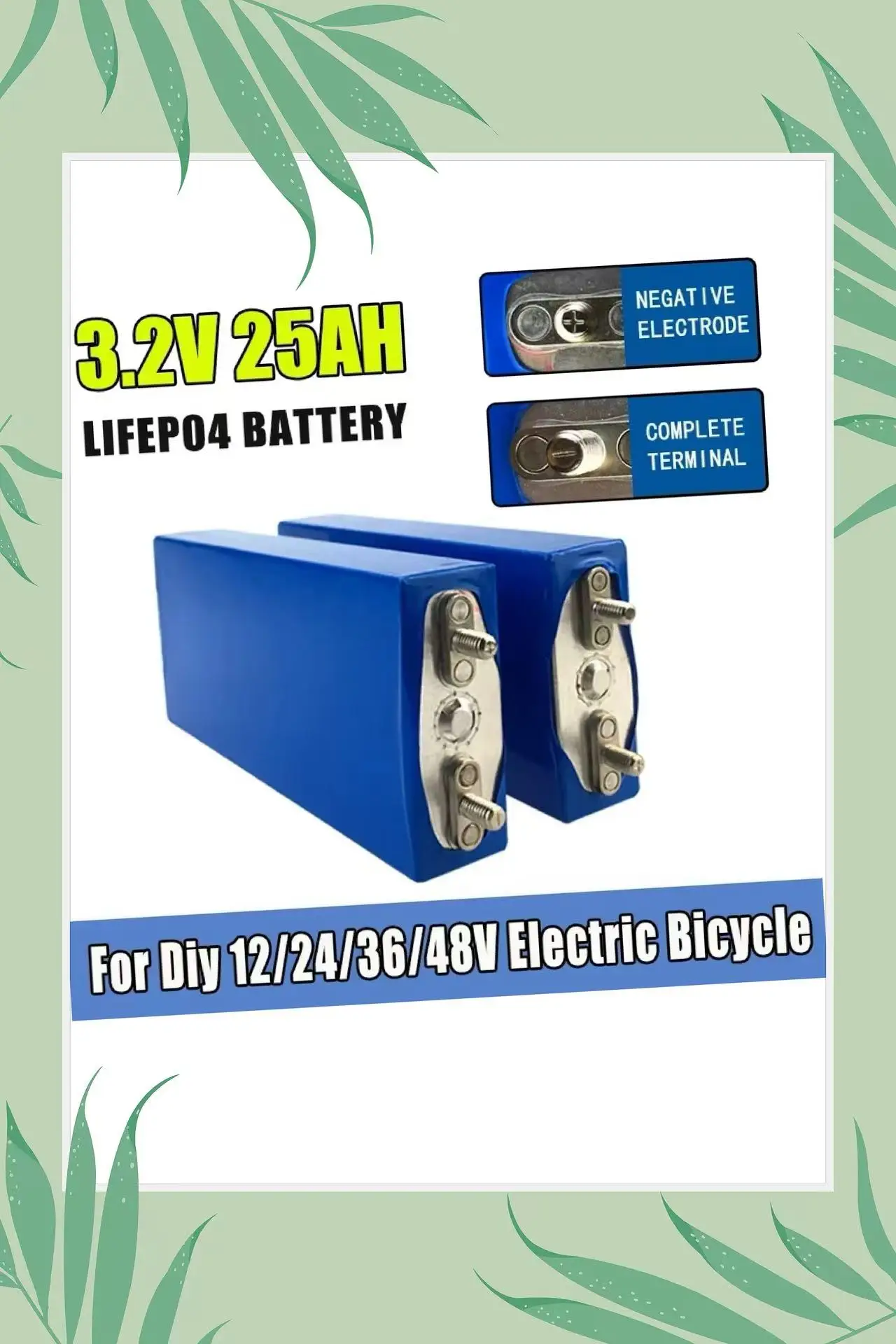 

2025 3.2V 25Ah LiFePO4 Lithium Iron Phosphate Battery Cell for DIY UPS Solar Power 12V 24V 36V 48V Deep Cycle