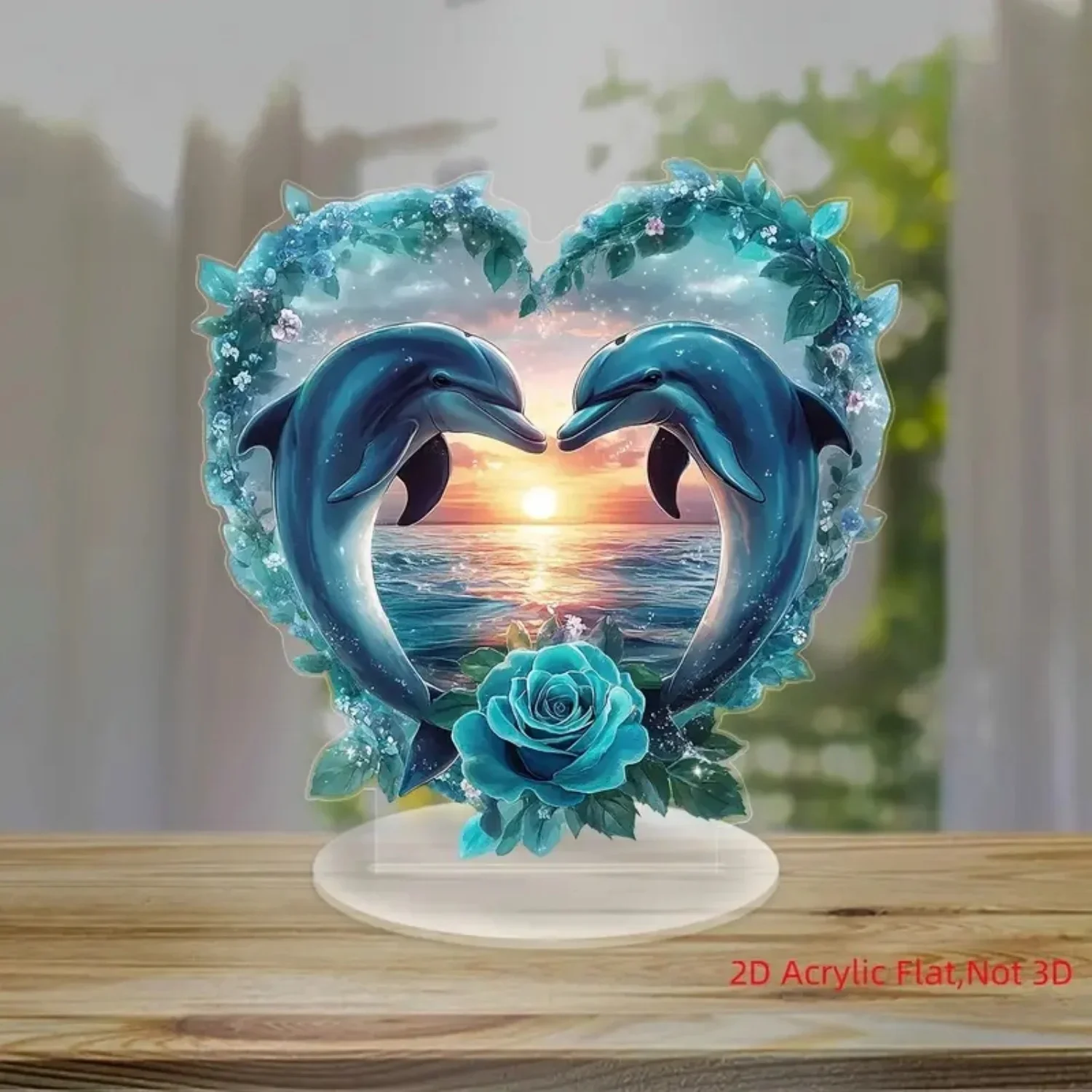 【美品】 DIVA D5.2 RC 164cm Hart ハート TYROLIA Romantic Heart Shape Dolphin 2D Flat Acrylic Tabletop Decor ,Home