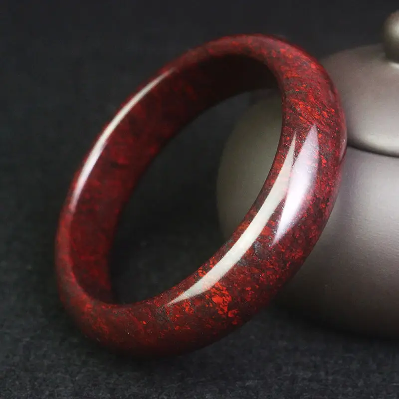 Chicken Blood Stone Bracelet Guilin Chicken Blood Jade Bracelet Women's Red Jade