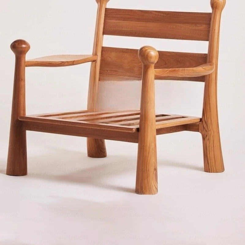

Retro single sofa chair living room designer casual armrest